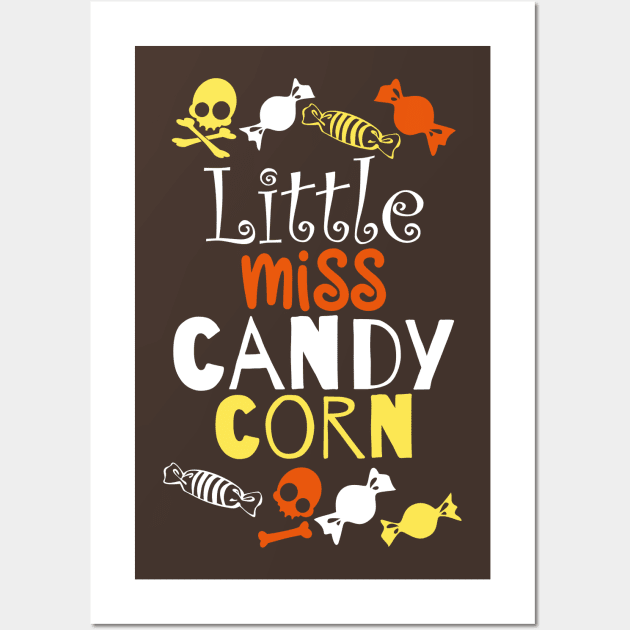 Little Miss Candy Corn Wall Art by danydesign